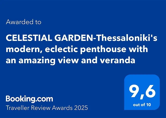 Celestial Garden-Thessaloniki\'S Modern, Eclectic Penthouse With An Amazing View And Veranda