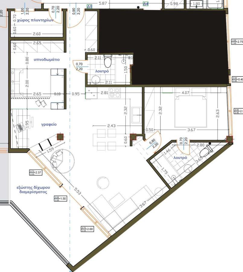 Luxury 80m2 With Balcony Downtown * Thessaloniki