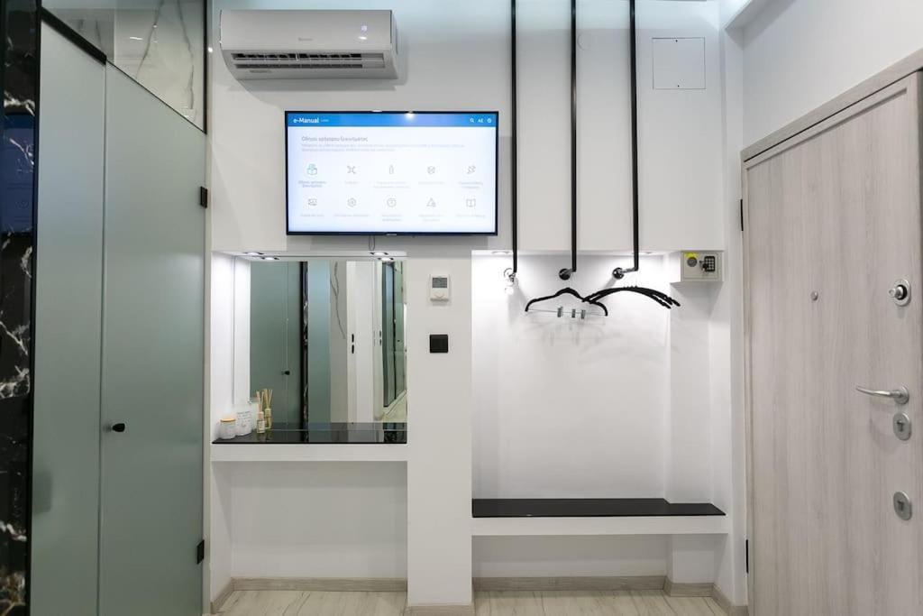 Center Marble 40sqm Gas Heating 2smarttv Optical Fiber - Secured24h Private Entrance Apartamento Tessalónica