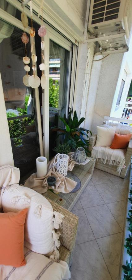 Apartment Sea View Across The Golden Bay Beach, Cosy Sunny, Spacious In Aretsou Kalamaria *