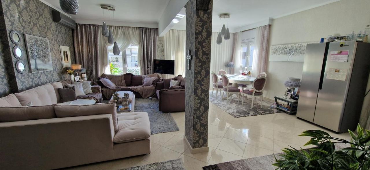Apartment Sea View Across The Golden Bay Beach, Cosy Sunny, Spacious In Aretsou Kalamaria