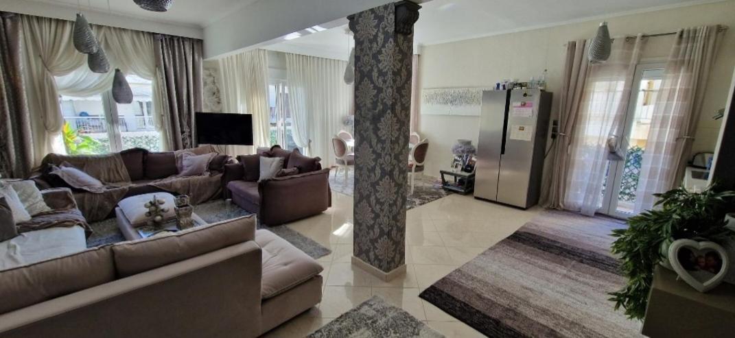 Sea View Across The Golden Bay Beach, Cosy Sunny, Spacious In Aretsou Kalamaria * Tessalónica