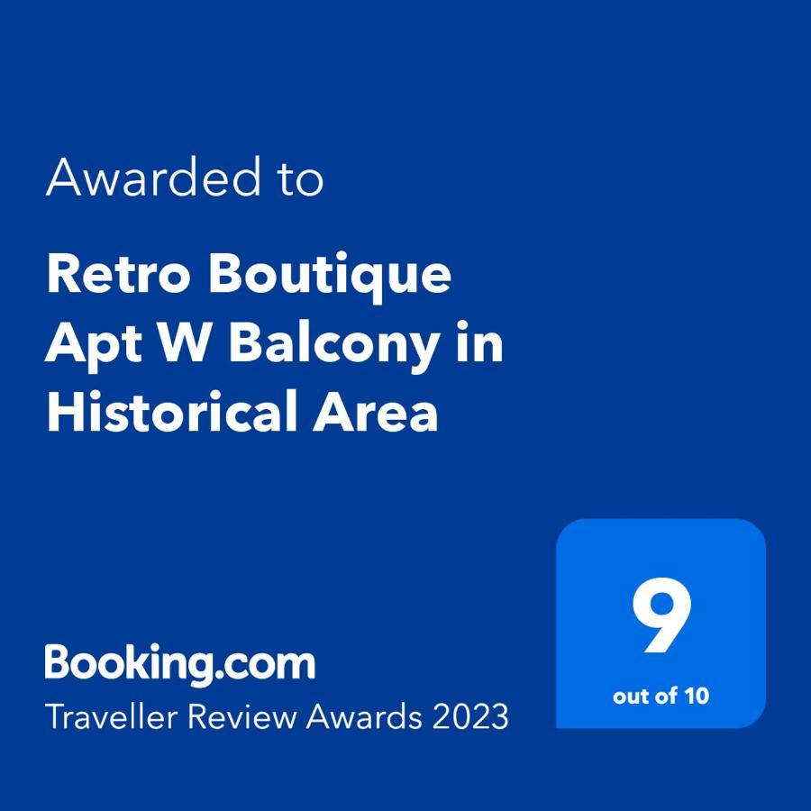 Retro Boutique Apt W Balcony In Historical Area Daire *