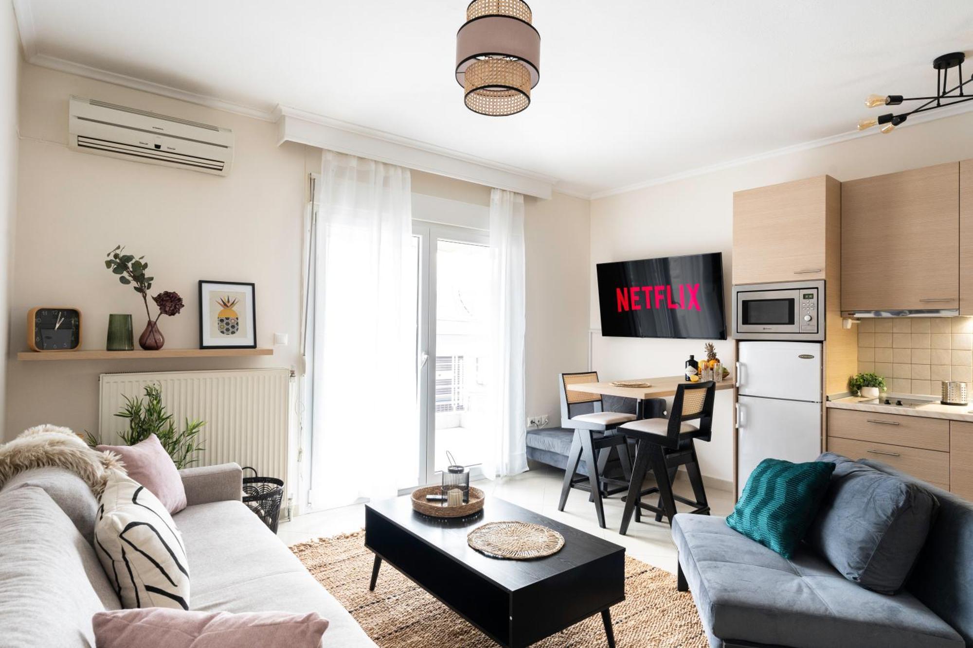 Pomegranate Luxury Penthouse Maisonette With Beautiful Terrace & Free Parking By Binobi ! Thessaloniki