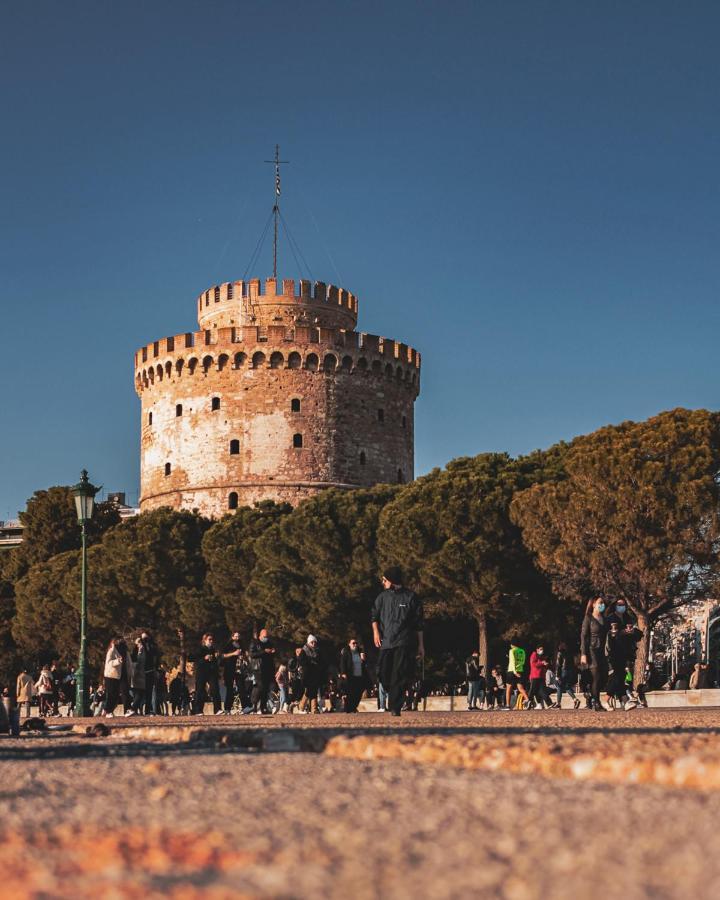 Cutest White-tower With A Private Patio Apartment Thessaloniki